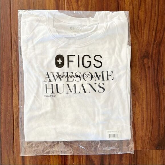 FIGS Awesome Humans Super Soft Wear FIGS Long Sleeve Tee - Picture 4 of 8